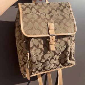 Authentic Y2K Coach monogram backpack